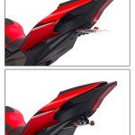 Maximum forward and backword adjustment capability of TST Industries 2015 YZF-R1 Fender Eliminator and Closeout