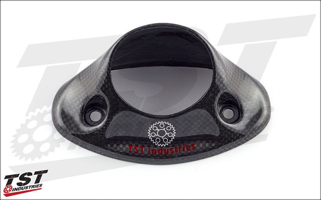 Make the OEM exhaust look a little sexier with some carbon fiber.