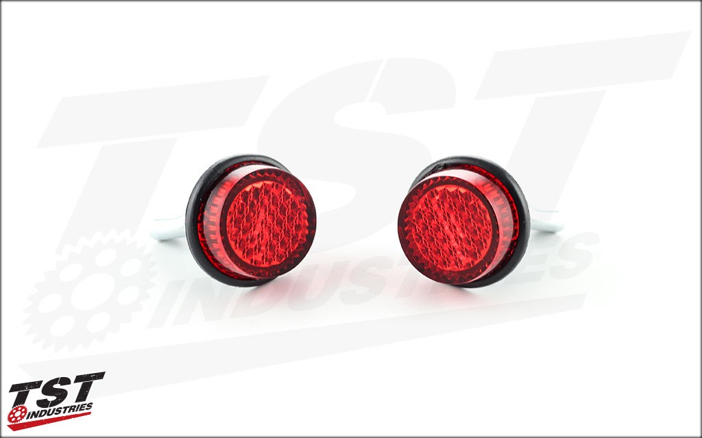 Front View of Reflective Bolts (Sold as a Pair)