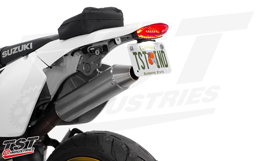 Ditch the old bulky fender. (shown with Stealth License Plate Light, sold separately)