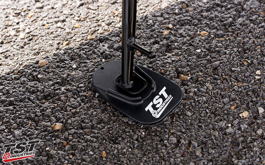 Prevent your bike from sinking into hot asphalt.