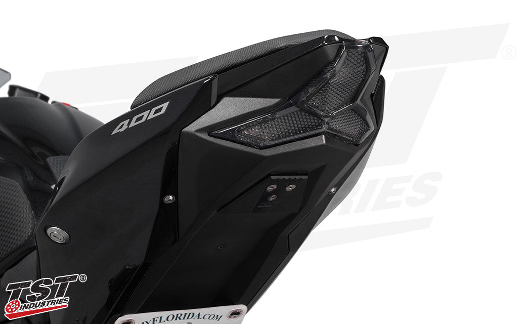 Smoked TST LED Integrated Tail Light for the 2018-2023 Kawasaki Ninja 400 / Z400