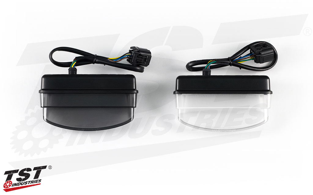 Choose between Smoke or Clear LED Integrated Tail Light.