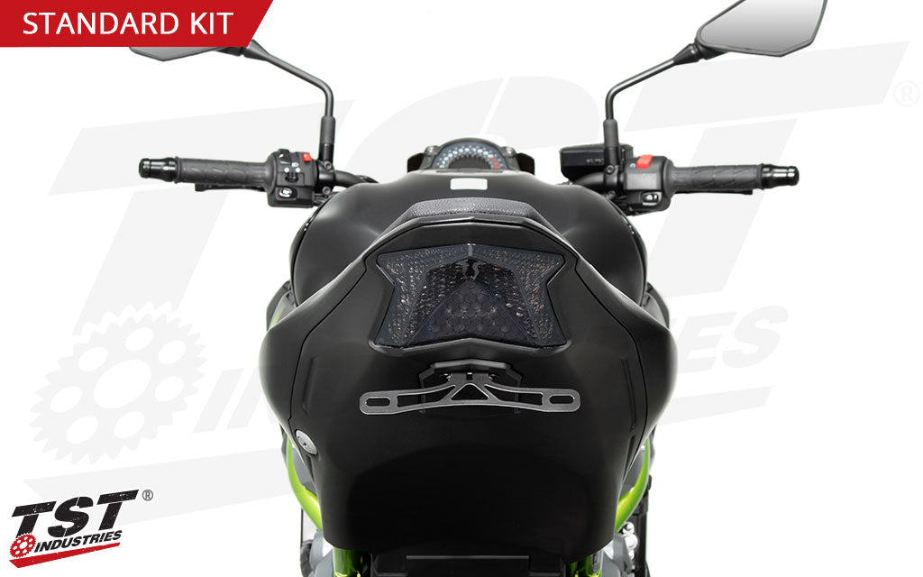 TST Standard Elite-1 Fender Eliminator installed on the 2017-2024 Kawasaki Z900.
