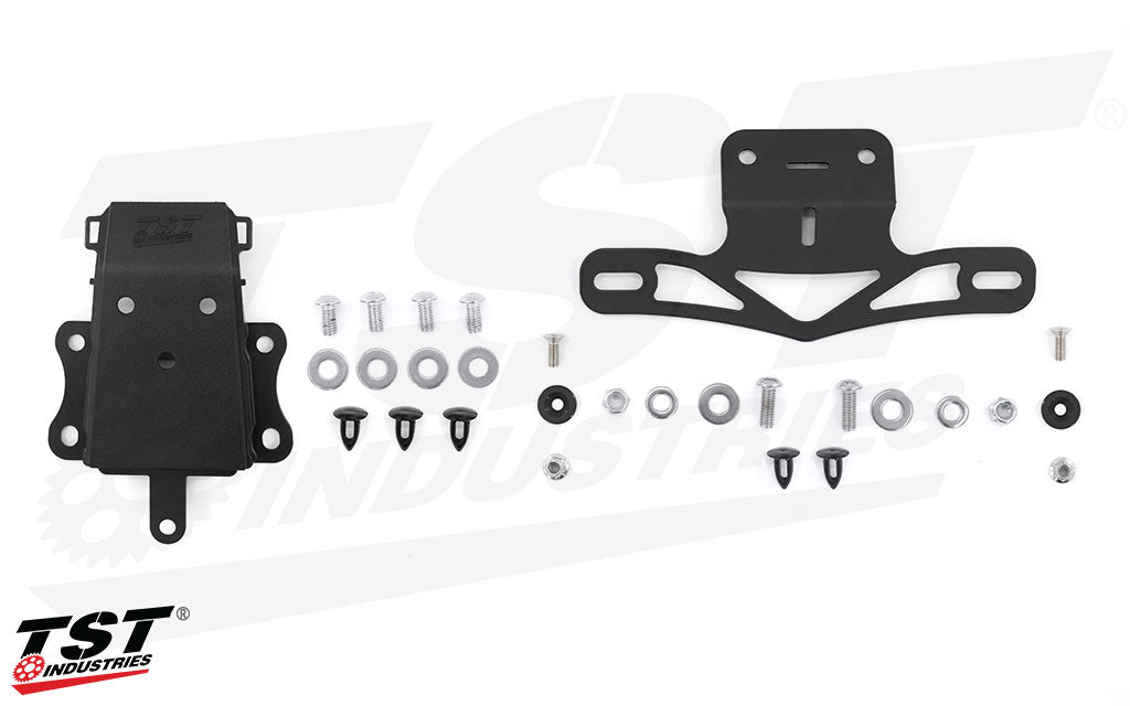 What's included in the TST Industries Elite-1 Low Mount Fender Eliminator for the 2021-2024 Yamaha MT-07.