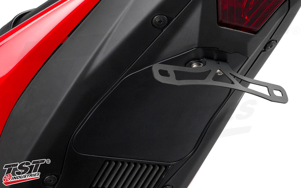 Features a fixed bracket that is not adjustable.
