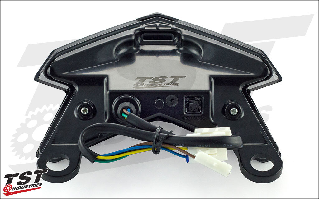 We include OEM style connectors on our integrated taillight for a plug and play installation