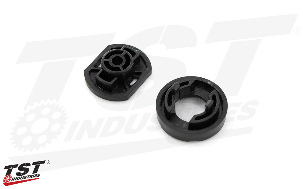 Two piece interlocking design ensures a secure fitment that is easy to install and won't fall out.