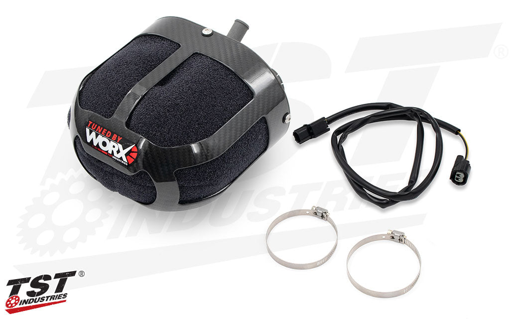 What's included with the TST WORX Airbox for Yamaha YZF-R7 2022-2025