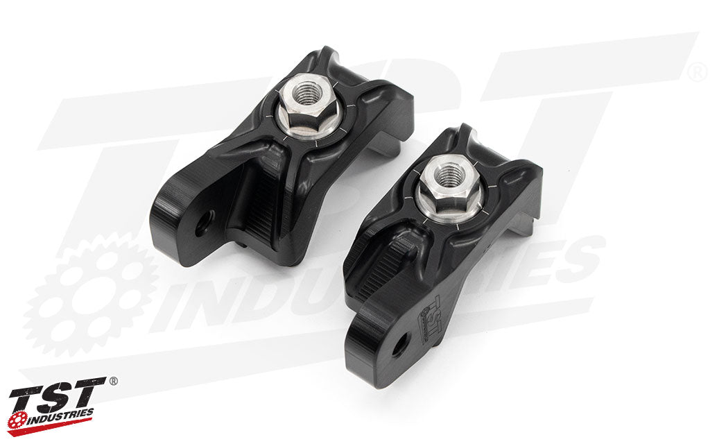 CNC machined from 6061 billet aluminum and features a durable black anodized finish.