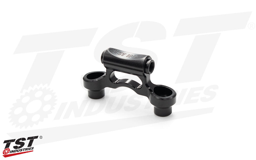 Light weight CNC machined aluminum components feature a durable black anodized finish.
