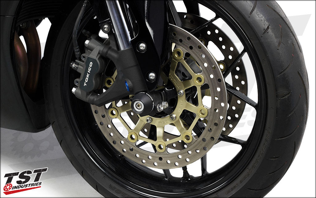 Provide essential crash protection to your forks, front wheel, and braking assembly.