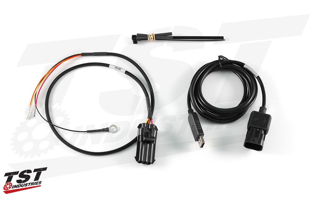 What's included in the FTECU Data-Link Flash Tune Kit for the Yamaha FZ-07 / MT-07 / YZF-R7