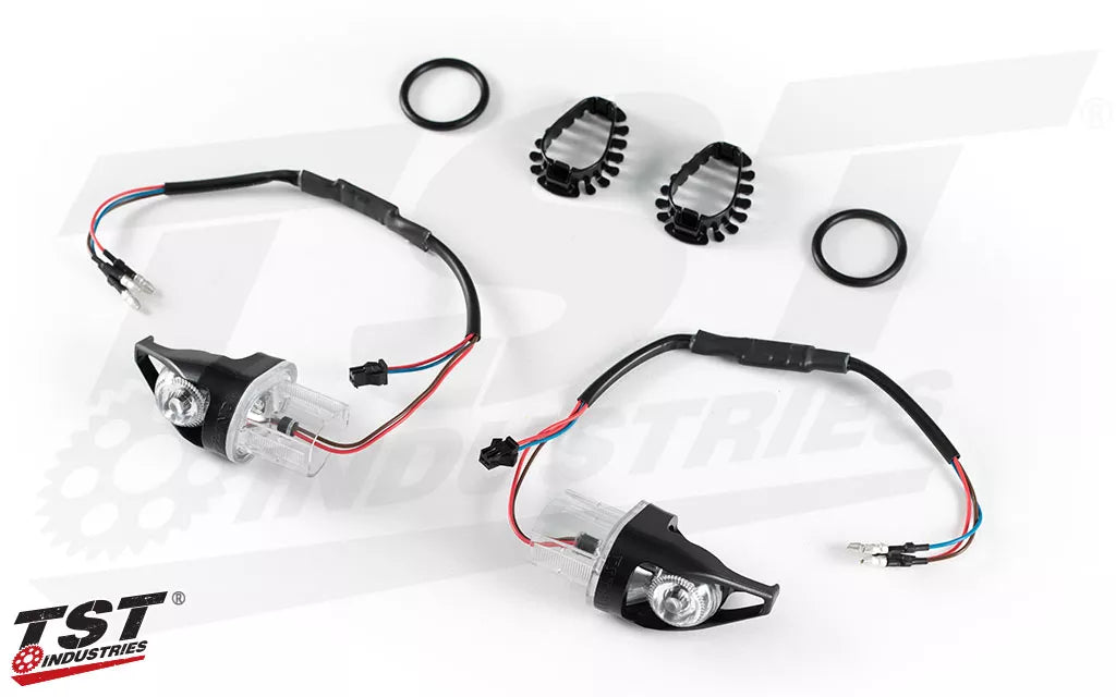 TST MECH-GTR Front LED Turn Signals for Select International FZ/MT Yamaha Models