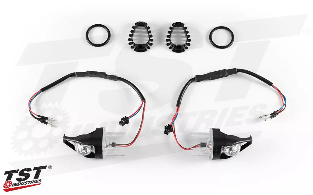 TST MECH-GTR Front LED Turn Signals for Select International FZ/MT Yamaha Models