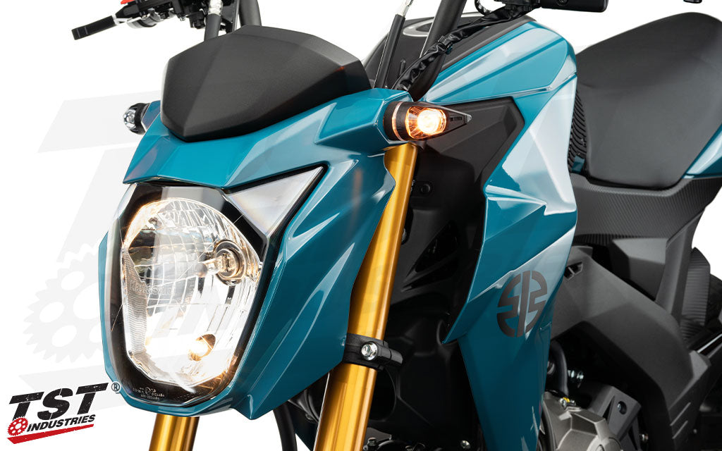 Advanced lens optics combine with bright LED technology.