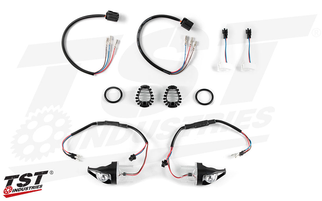 TST MECH-GTR Front LED Turn Signals for Yamaha MT-03 2020+ / MT-07 2021+ / MT-09 2021+