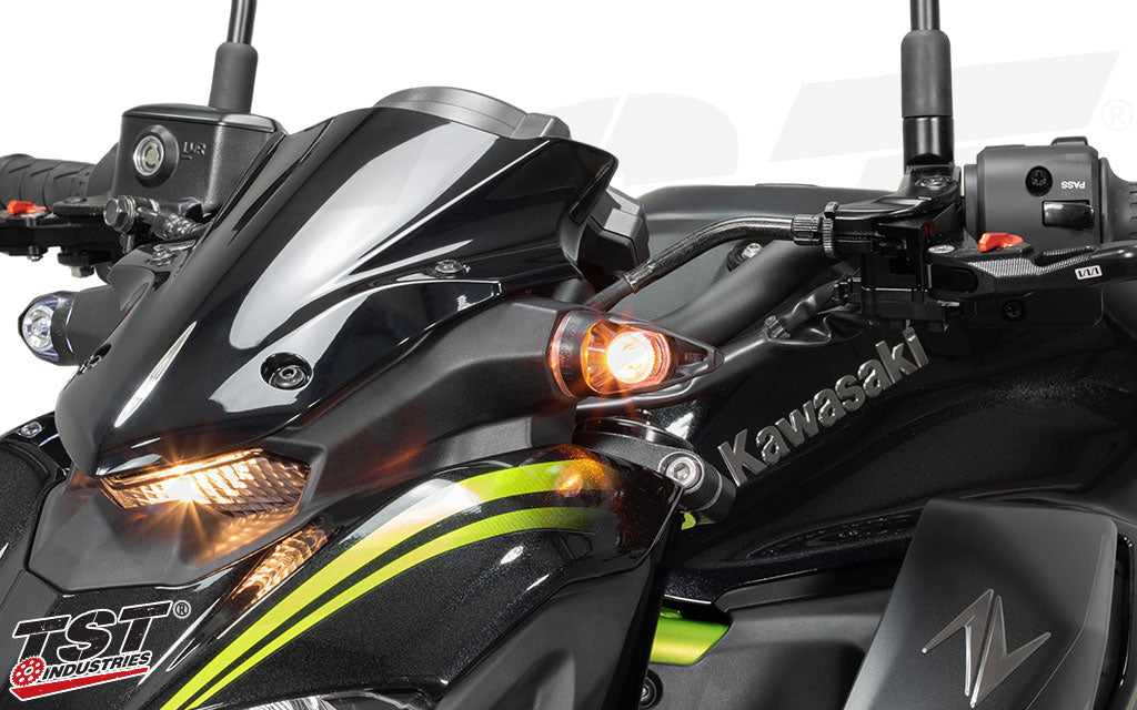 Advanced lens optics ensure your signal is visible from a wide angle range.