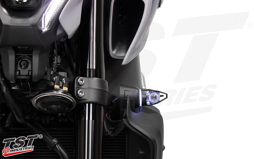 Upgrade to a turn signal that matches the rest of your MT motorcycle with the MECH-GTR Turn Signal from TST Industries.