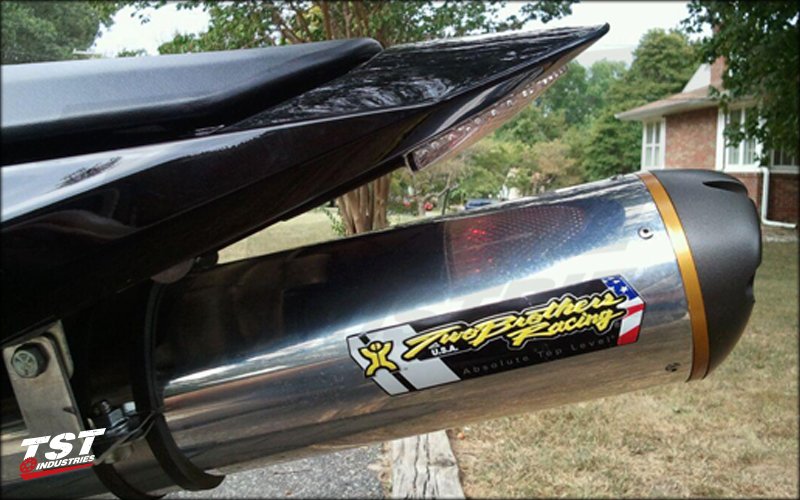 Installed with Two Brothers Exhaust.