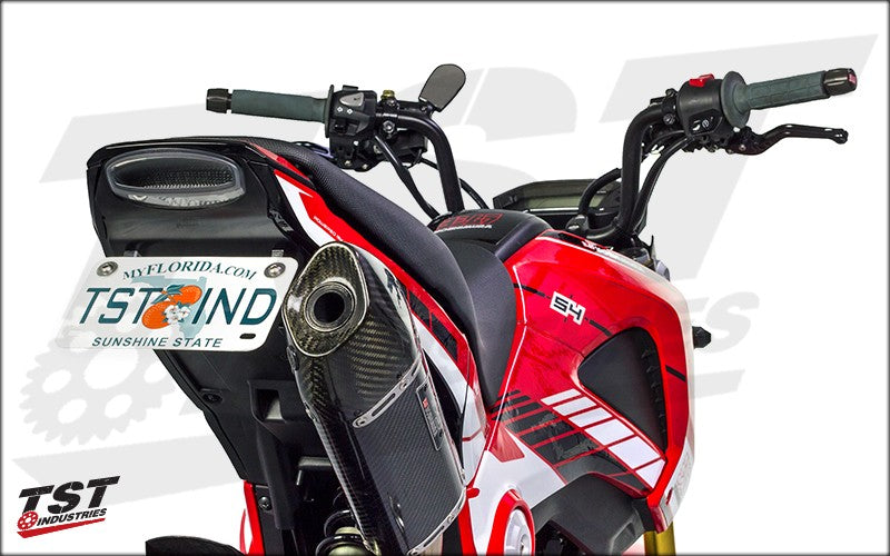 Honda Grom Fender Eliminator (shown with optional Undertail / Integrated Taillight)