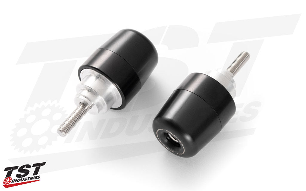 Womet-Tech Bar Ends for Honda motorcycles. - Black Rings Shown