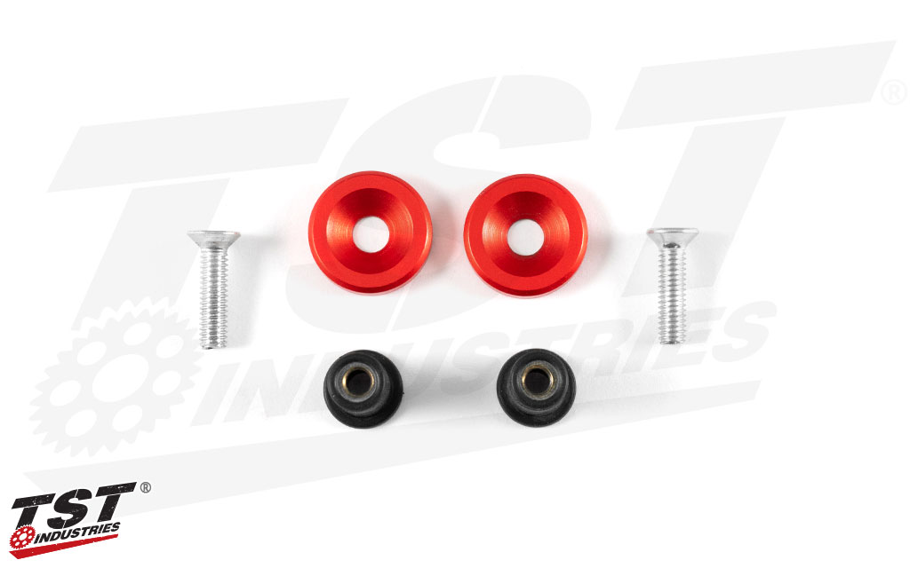 What's included - Red color option shown.