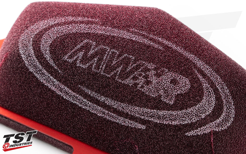 The MWR Performance Air Filter comes pre-oiled and ready to install.