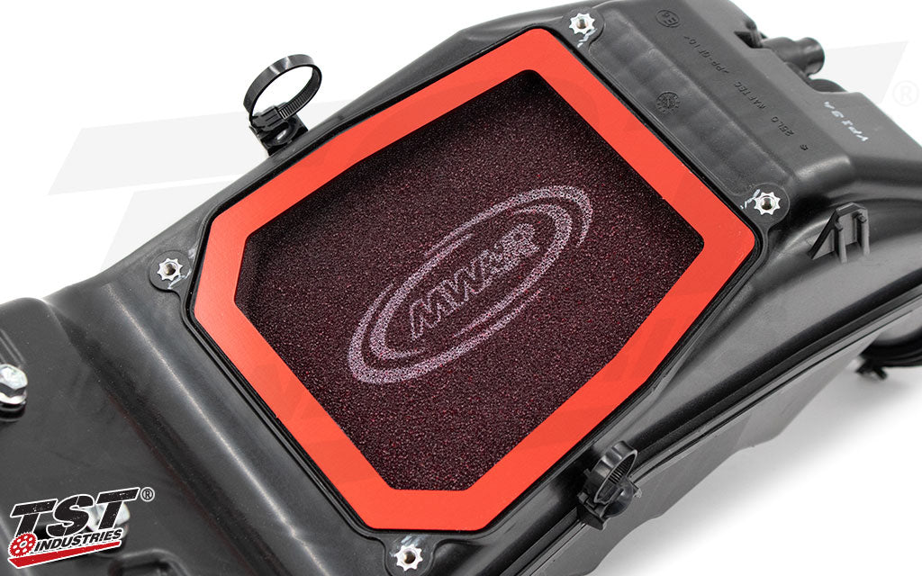 Replaces the OEM air filter in the stock airbox.