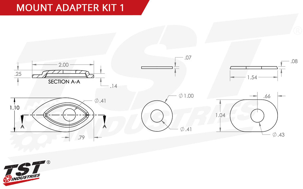 Mount Kit 1 is typically used on Honda motorcycles.
