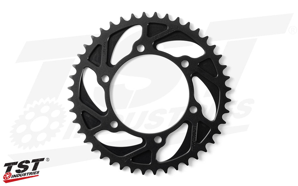 Ultra lightweight 7075-T6 aluminum alloy construction improves performance and durability on your Yamaha
