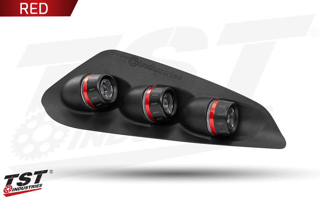 Available in three different anodized colors - Red shown.