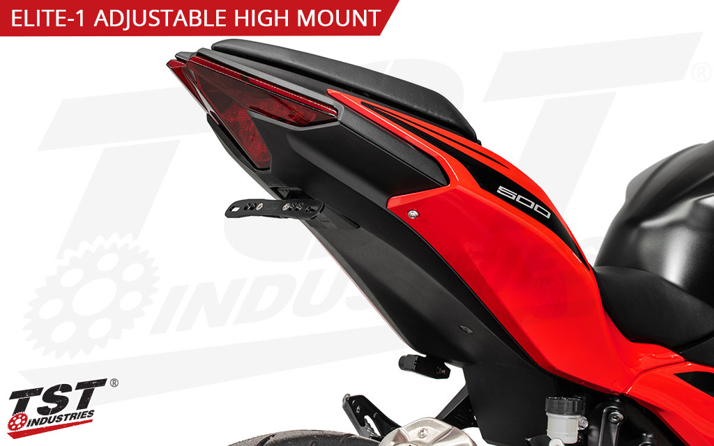 CNC machined aluminum components feature a black anodized finish and adjustable plate angle design.
