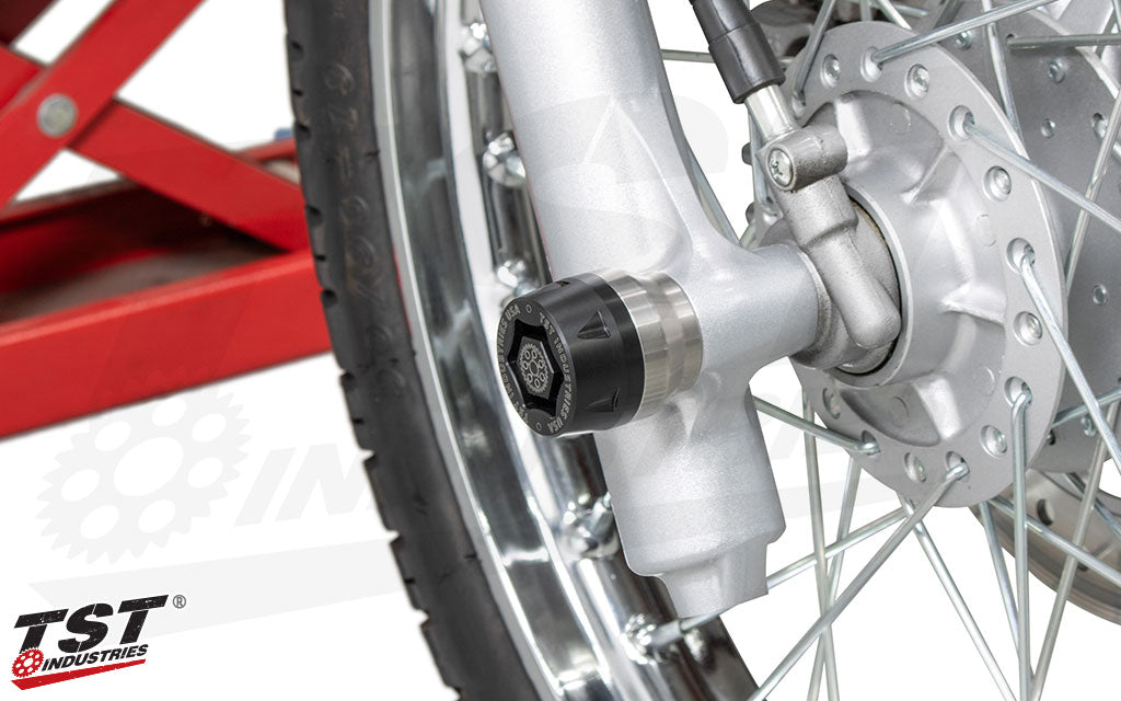 protect your XR150L front forks, brake assembly, and more with easy to install crash protection.