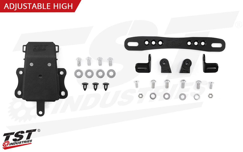 What's included in the Adjustable High Elite-1 Fender Eliminator for the Yamaha MT-07 / FZ-07.
