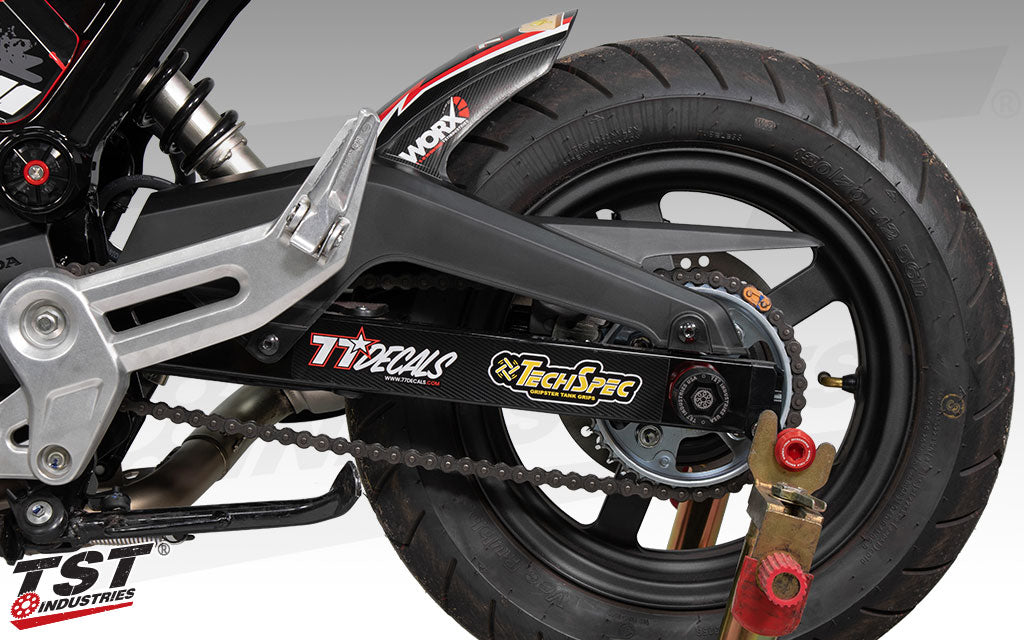 Left swingarm graphics