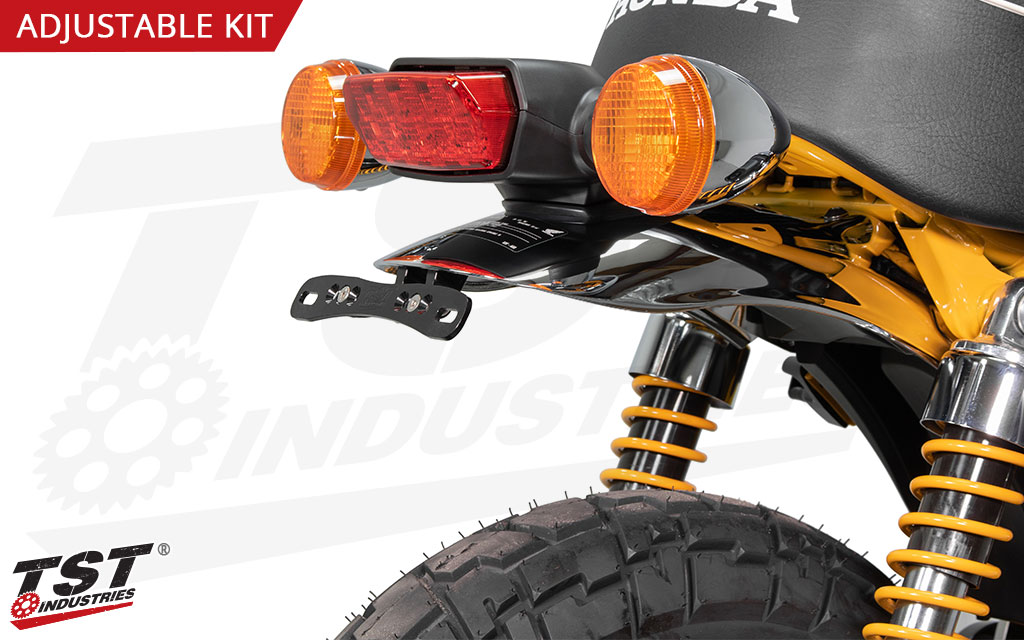 Adjustable bracket enable you to select the angle of your license plate.