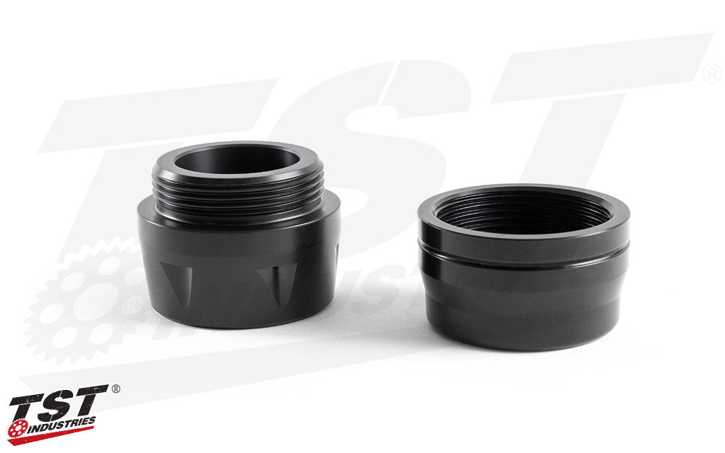 Delrin sliders pair with the mounting cup to provide easy installation and robust protection.