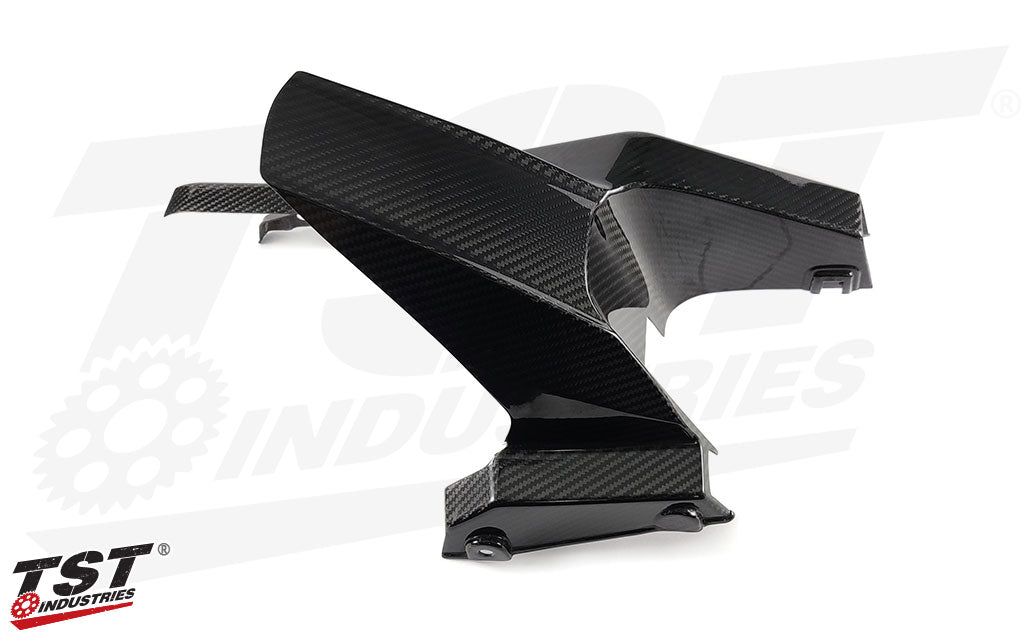TST Twill Carbon Fiber Rear Tire Hugger & Chain Guard for Honda Grom 2014-2020 - Blemished & Used
