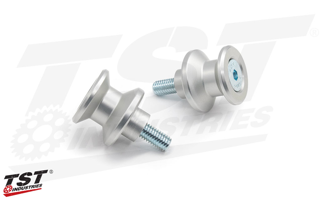 Silver anodized finish ensure a long lasting and durable swingarm spool.