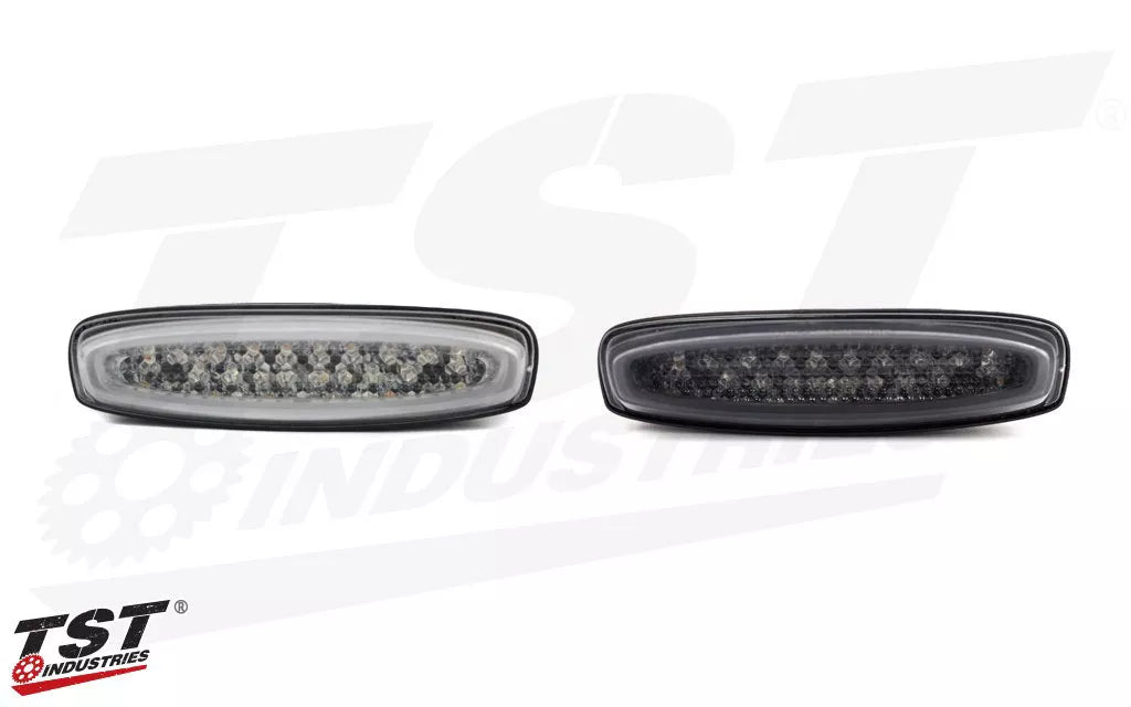 Compare the clear and smoked LED Integrated tail light tint.