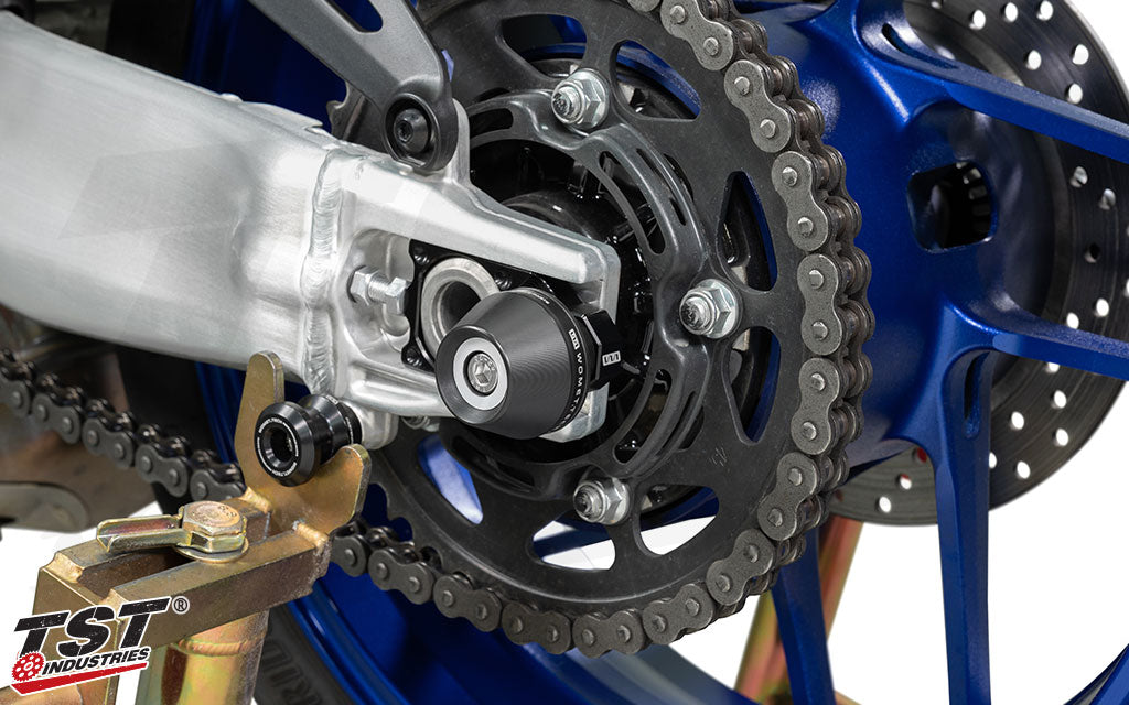 CNC machined aluminum features a durable black anodized finish.