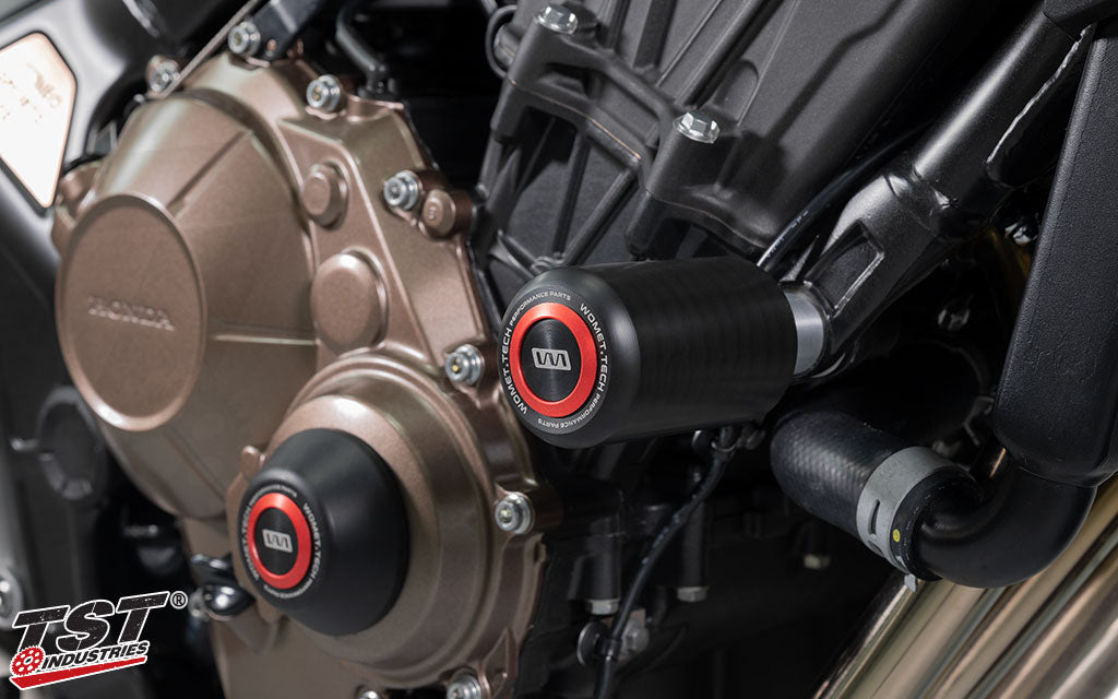 Customize your Womet-Tech Frame Sliders or Engine Protectors with a color that suits your ride!