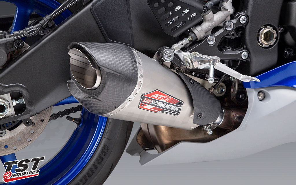 Yoshimura Street AT2 Works Finish Slip-On Exhaust for Yamaha YZF-R6 2006-2020