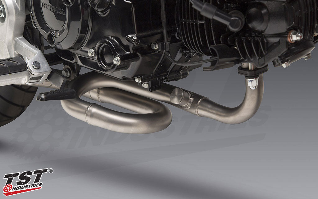 Stainless headers and muffler with Yoshimura's proprietary WORKS finish