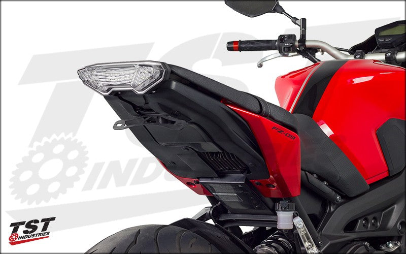 Each fender eliminator bracket features a black powder coat finish. Fixed High mount shown.