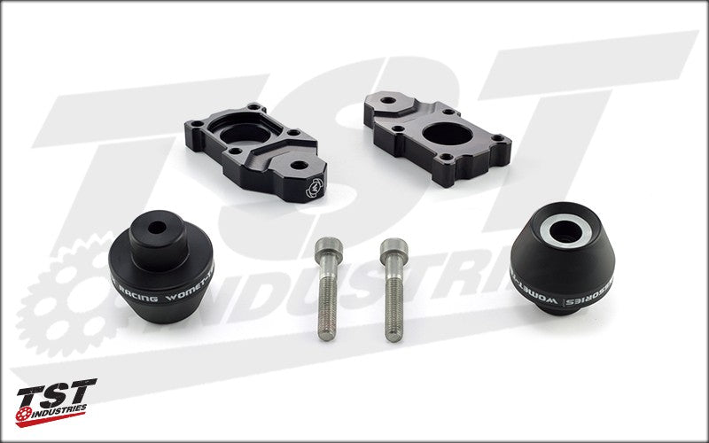 Womet-Tech Axle Block Protector Kit for 2007-2017 Yamaha YZF-R1.