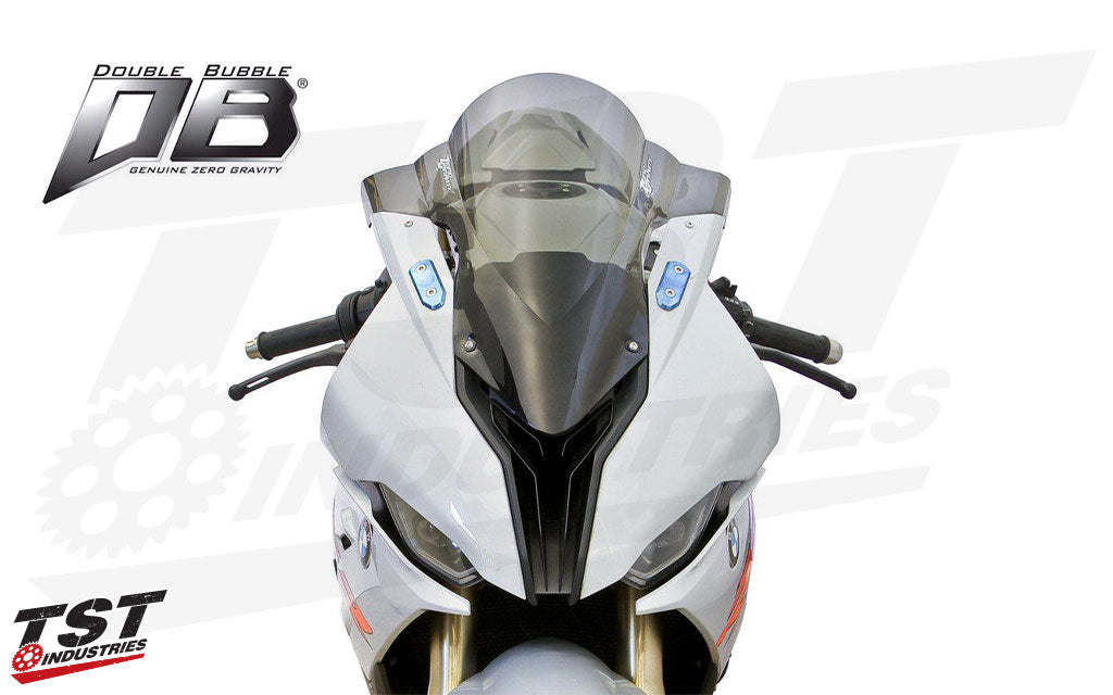 Provides a taller height profile when compared to the stock 2020+ BMW S1000RR windscreen.