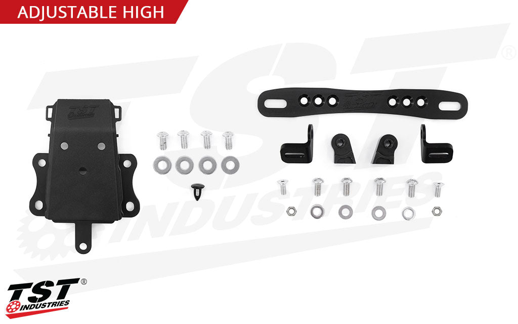 What's included in the TST Industries Elite-1 Adjustable Mount Fender Eliminator for the 2015-2020 Yamaha MT-07.