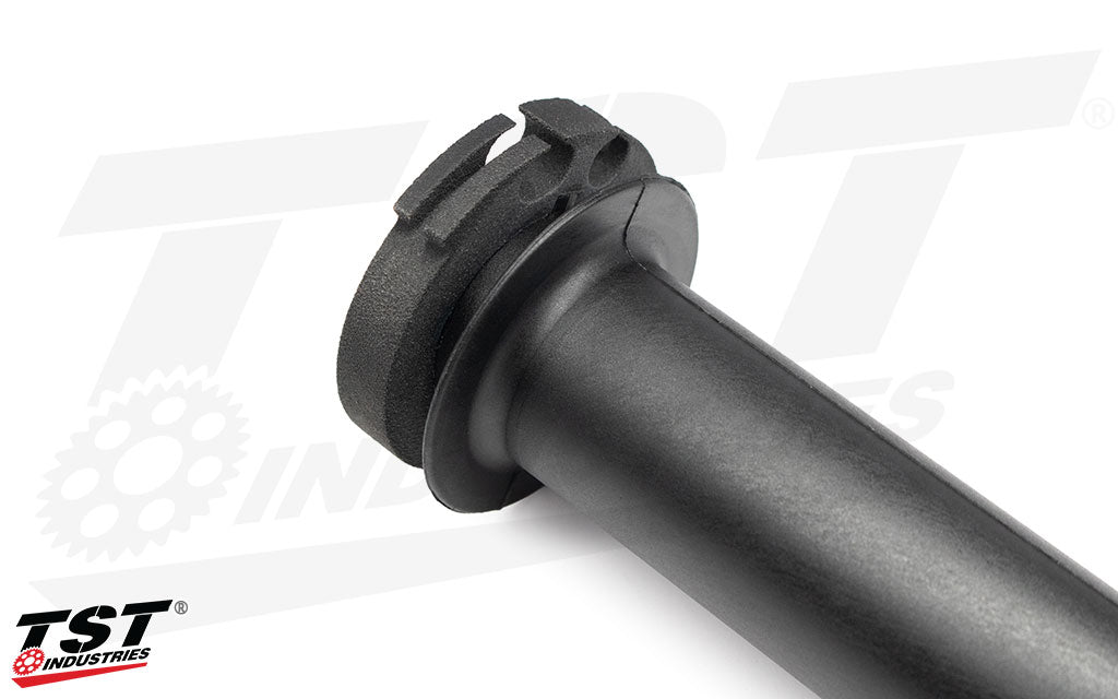 Reduce the needed wrist roation to get to full throttle on the Kawasaki Ninja 500, Ninja 400, Z400, and Z500 with the TST Industries WORX Quick Turn Throttle Tube.